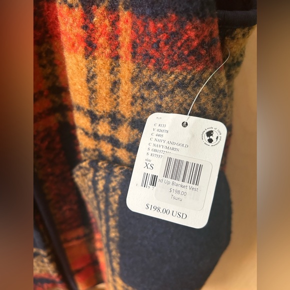 NEW WITH TAGS Free People Plaid Vest Size XSmall - Picture 6 of 7